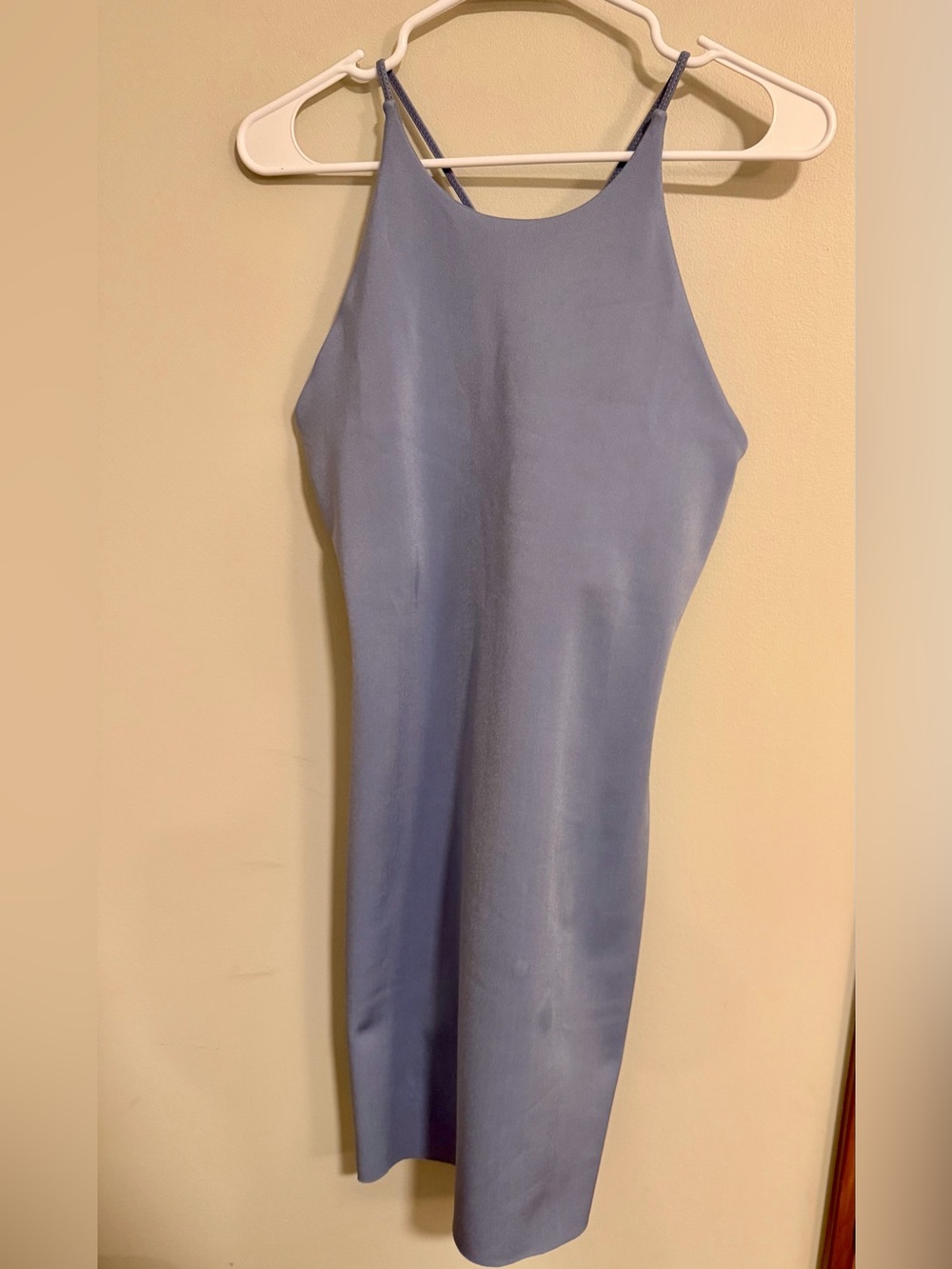 Rec Room Sleek Periwinkle Midi  Razorback Slip Dress Size Small NWT